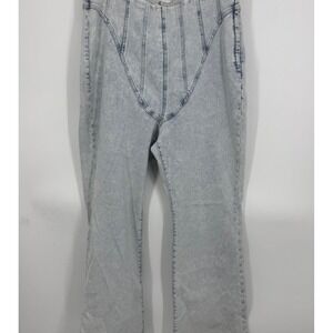 GOOD AMERICAN Good‎ Waist Straight Leg Jeans Side Zip Women's Size 8/29 Basic